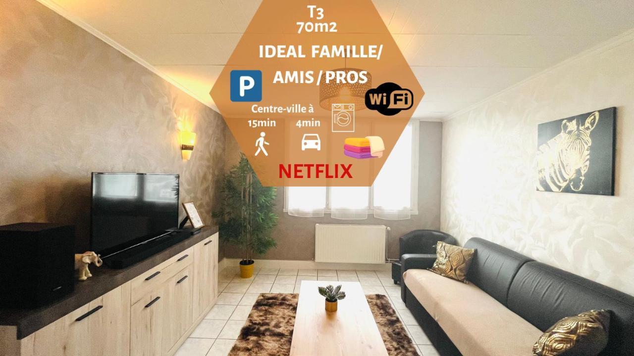 "Le Savanna" Magnifique T3 Montlucon Centre - Hopital - Parking Gratuit Exterior foto